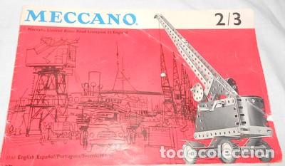 Old Toys: CAT&Aacute;LOGO MECCANO PARA LOS EQUIPOS 2/3, n&ordm; 23/63