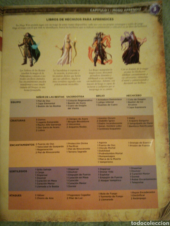 Juguetes antiguos: MAGE WARS. REGLAMENTO Y C&Oacute;DICE. - Foto 3