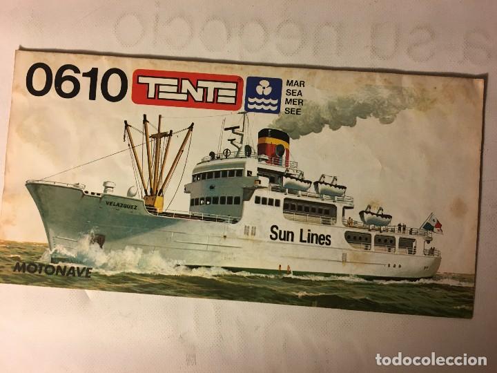 Brinquedos antigos: CATALOGO ORIGINAL TENTE, DESPLEGABLE, A&Ntilde;OS 70 0610 MOTONAVE SUN LINES