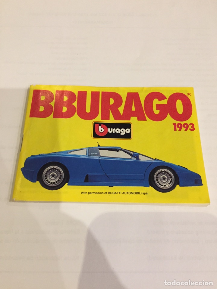 Juguetes antiguos: Cat&aacute;logo Burago 1993 - Foto 1