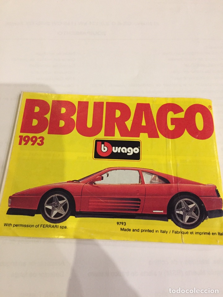 Juguetes antiguos: Cat&aacute;logo Burago 1993 - Foto 2