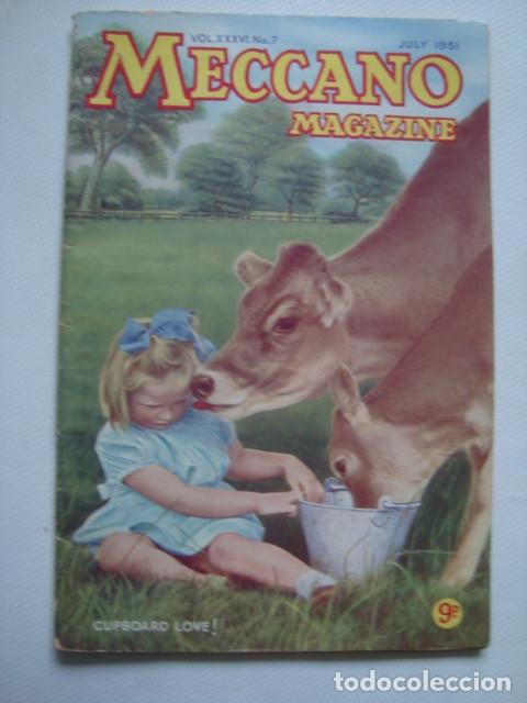 Brinquedos antigos: REVISTA - MECCANO MAGAZINE (VOL. XXXVI. NO. 7, JULY 1951). EN INGL&Eacute;S. BUEN ESTADO.