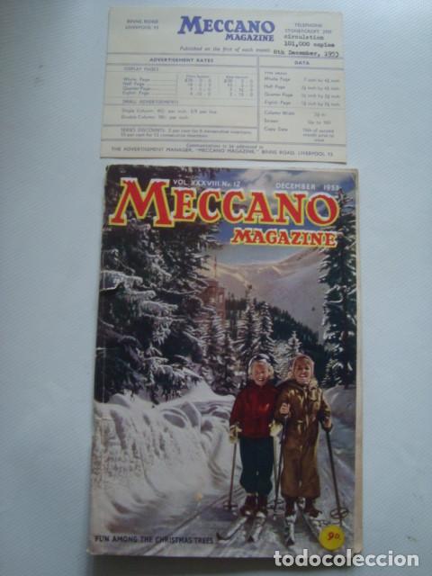 Brinquedos antigos: REVISTA - MECCANO MAGAZINE (VOL. XXXVIII, NO. 12, DICIEMBRE 1953). EN INGL&Eacute;S.