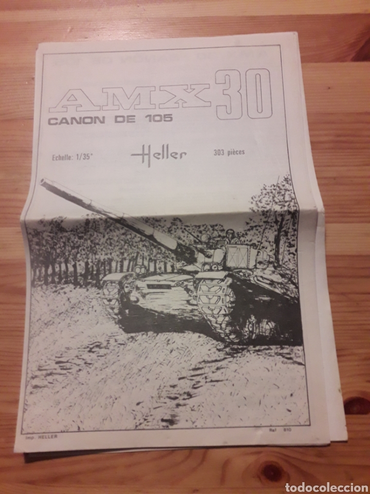 Old Toys: Amx 30 canon 105 instrucciones heller hojas sueltas y algun desgaste rayado