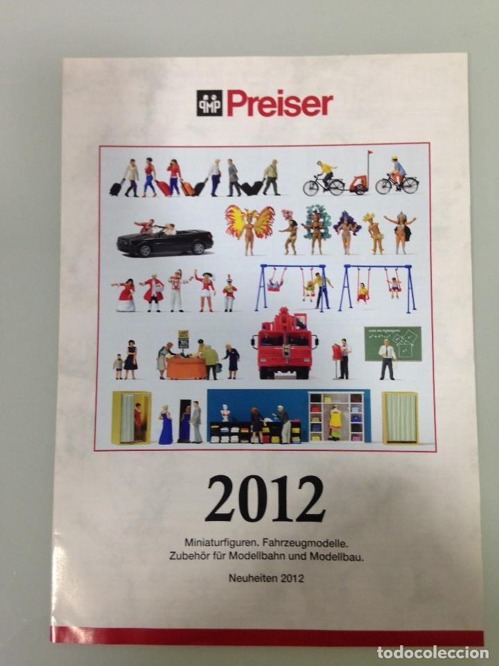Brinquedos antigos: TRENES, CATALOGO PREISER 2012, H0,1:25,I 1:32,0 1:45, 1:50, 1:100, 1:200, TT 1:120, N 1:160, Z 1:220