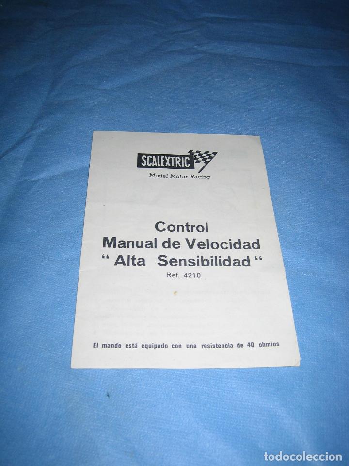 Juguetes antiguos: Manual de Scalextric - Foto 1