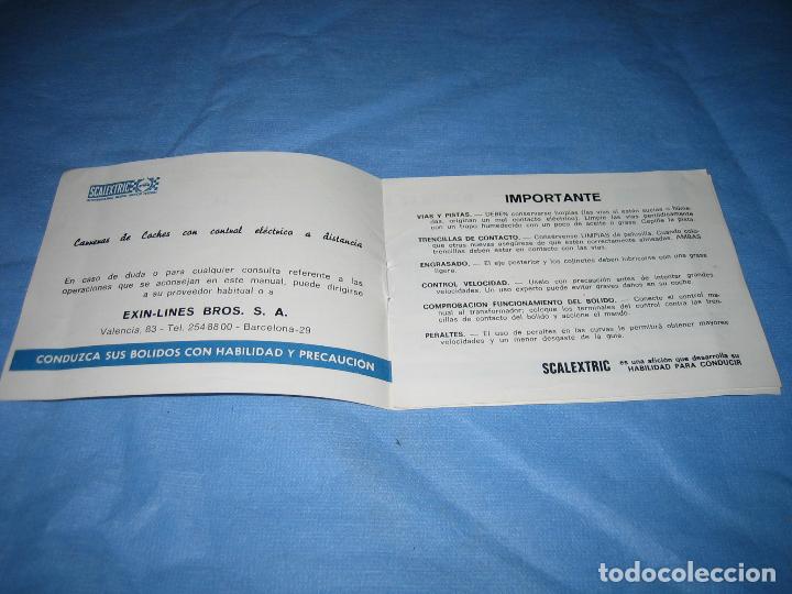 Juguetes antiguos: Manual de Scalextric - Foto 2