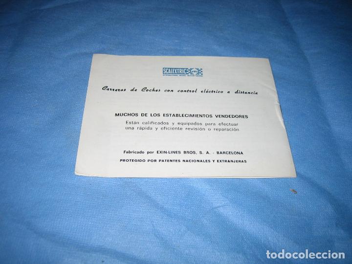 Juguetes antiguos: Manual de Scalextric - Foto 3