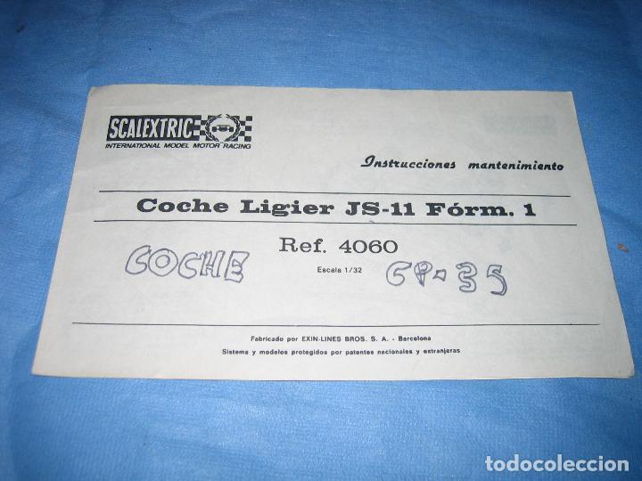 Juguetes antiguos: Manual de Scalextric - Foto 1