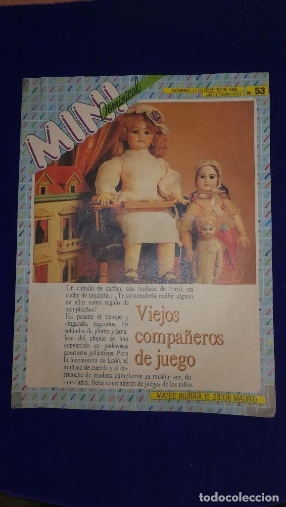 Brinquedos antigos: PUBLICACION DOMINICAL COLECCIONISMO JUGUETES ANTIGUOS, A&Ntilde;O 1988