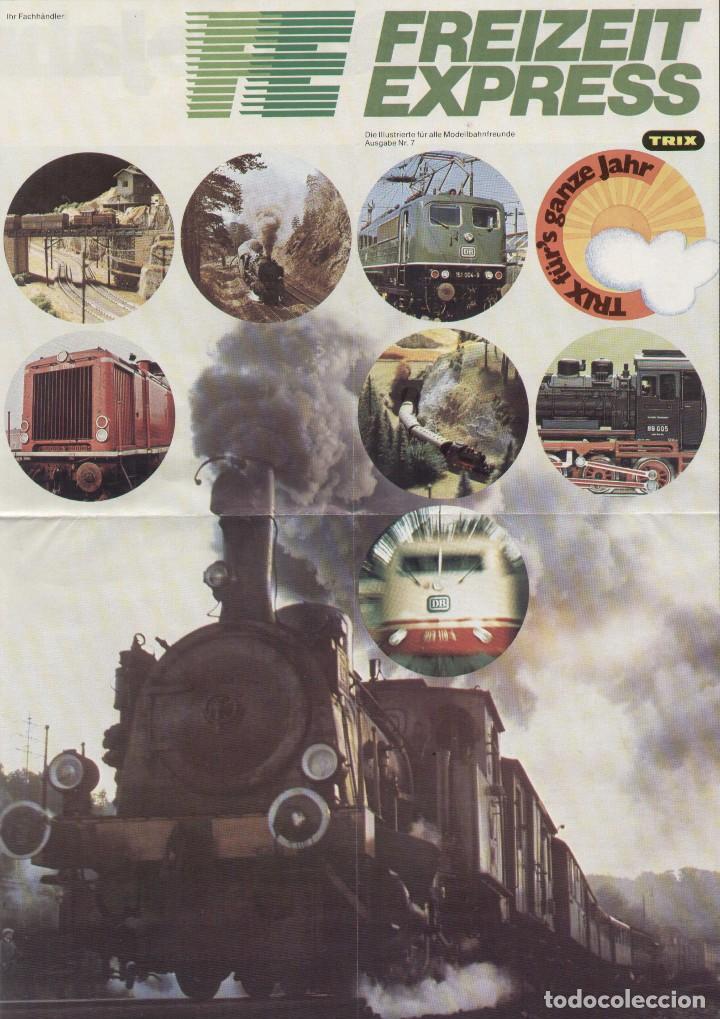 Juguetes antiguos: cat&agrave;logo TRIX 1976 Poster freizeit Express - en franc&eacute;s - Foto 1