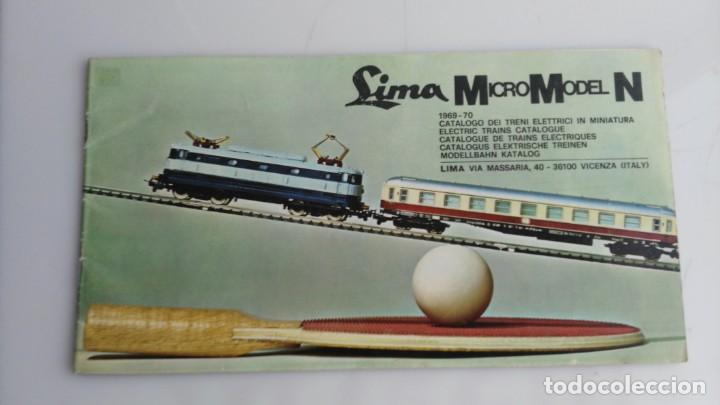 Brinquedos antigos: ANTIGUO CATALOGO DE TRENES  LIMA  A&Ntilde;OS 70