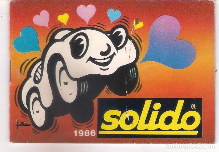 Juguetes antiguos: CATALOGO DE COCHES SOLIDO 1986.