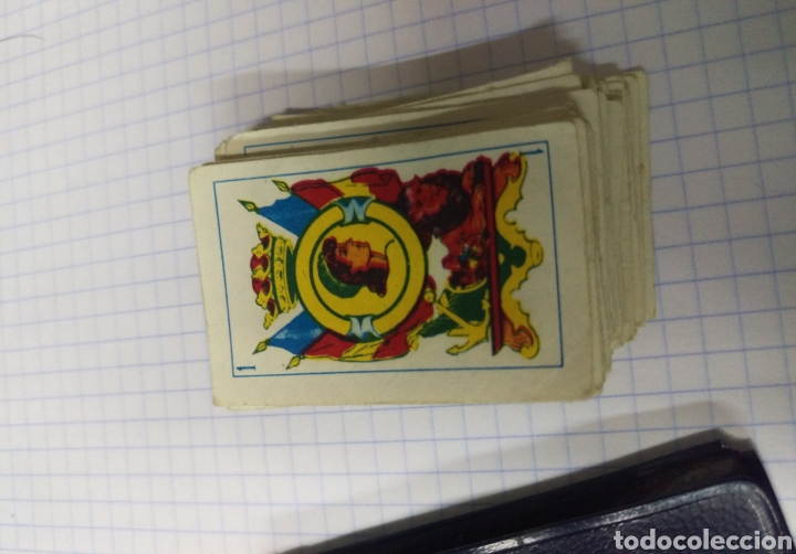 Juguetes antiguos: Baraja mini de papel - Foto 3