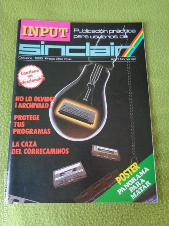 Brinquedos antigos: Revista input sinclair --- Numero 2 -- Incluye el poster Panorama para Matar