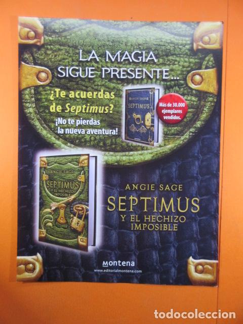 Brinquedos antigos: PUBLICIDAD 2006 - ANGIE SAGE SEPTIMUS Y EL HECHIZO IMPOSIBLE
