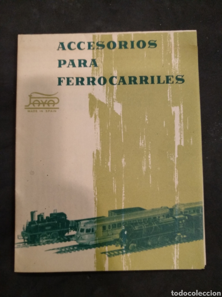 Juguetes antiguos: Catalogo accesorios para ferrocarriles paya, 1963