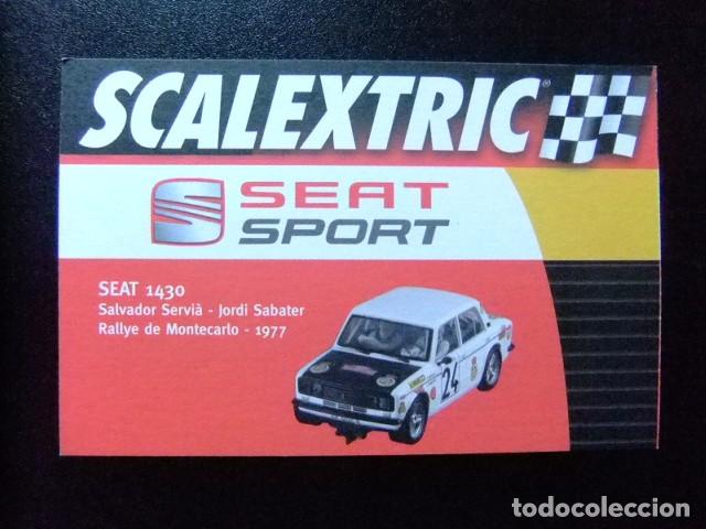 Brinquedos antigos: AC SCALEXTRIC Ficha Seat 1430 Seat Sport