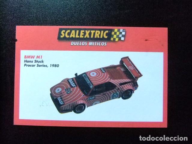 Brinquedos antigos: AC SCALEXTRIC Ficha BMW M 1 DUELOS MITCOS