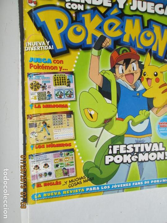 Brinquedos antigos: APRENDE Y JUEGA CON POKEMON N&ordm; 5 FESTIVAL POKEMON