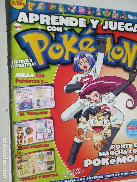 Brinquedos antigos: APRENDE Y JUEGA CON POKEMON N&ordm; 7 PONTE EN MARCHA CON POKEMON