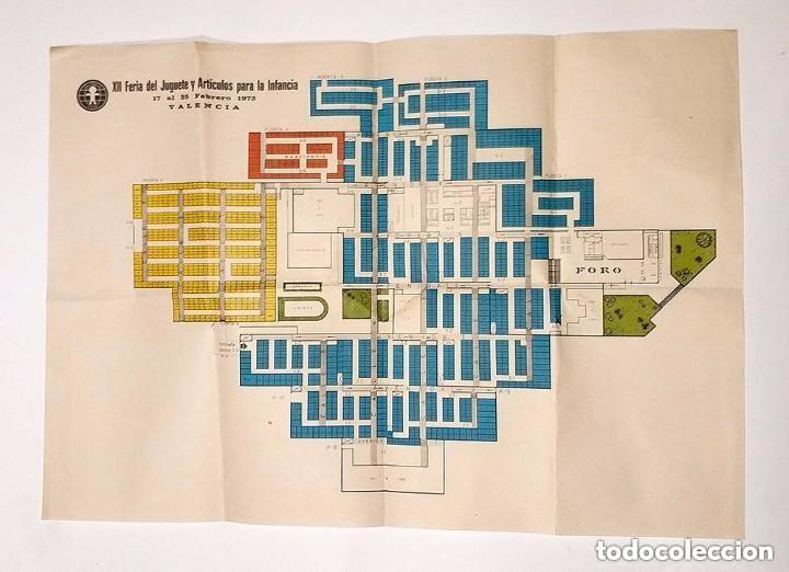 Brinquedos antigos: antiguo plano de stands XII feria del juguete valencia 1973 fej