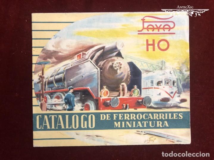 Juguetes antiguos: CAT&Aacute;LOGO DE FERROCARRILES MINIATURA H0 PAYA, ORIGINAL A&Ntilde;OS 60.