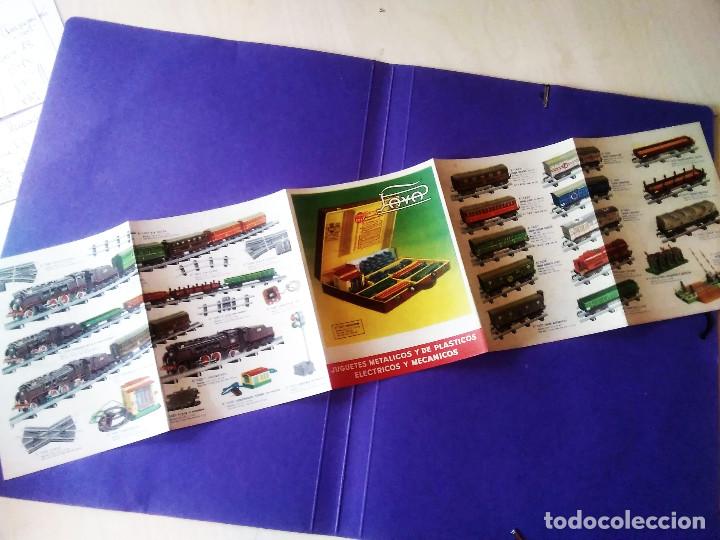 Juguetes antiguos: CATALOGO FOLLETO DESPLEGABLE TRENES PAYA ESCALA 0 SANTA FE H0 S