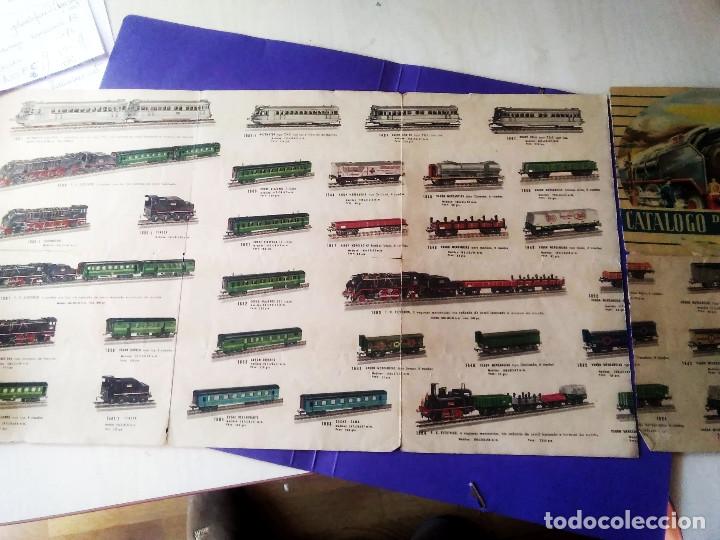 Juguetes antiguos: CATALOGO FOLLETO DESPLEGABLE PAYA ESCALA H0 S SANTA FE TAF FIERA VERDE