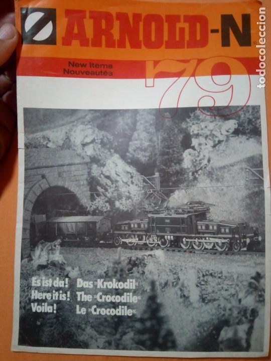Juguetes antiguos: Catalogo trenes Folleto arnold 79