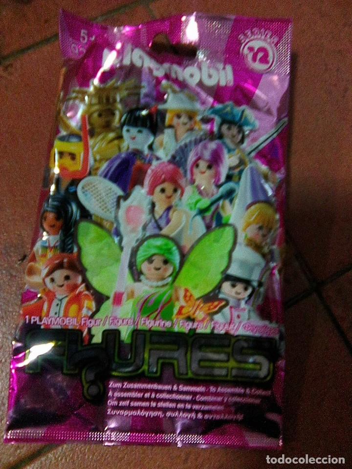 Giocattoli antichi: sobre vasc&iacute;o playmobil pink serie 12