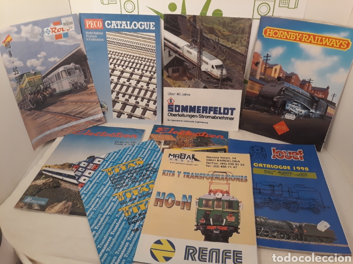 Jouets Anciens: Lote de catalogos de trenes y trenes de maqueta...