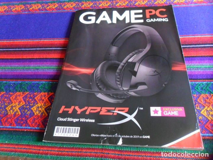 Old Toys: CAT&Aacute;LOGO GAME PC GAMING. HYPER X, CLOUD STINGER WIRELESS. EXCLUSIVA GAME. 2019. 90 P&Aacute;GINAS.