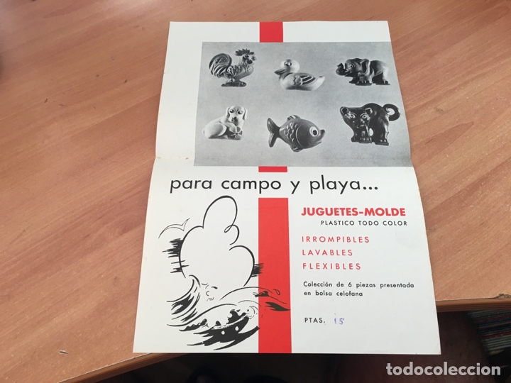 Juguetes antiguos: HOJA CATALOGO JUGUETES MOLDE PLASTICO PARA CAMPO Y PLAYA (COIB37)