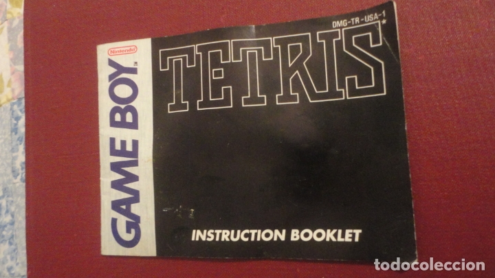 Old Toys: ANTIGUO INSTRUCTION BOOKLET.TETRIS.GAME BOY.NINTENDO 1989