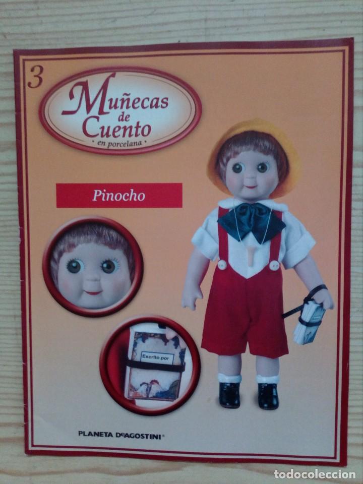 Juguetes antiguos: Fasciculo Mu&ntilde;ecas De Cuento En Porcelana - 3 Pinocho