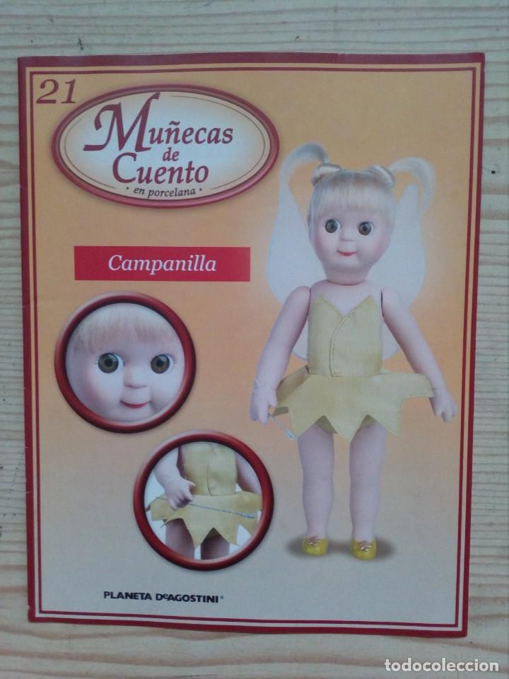 Juguetes antiguos: Fasciculo Mu&ntilde;ecas De Cuento En Porcelana - 21 Campanilla