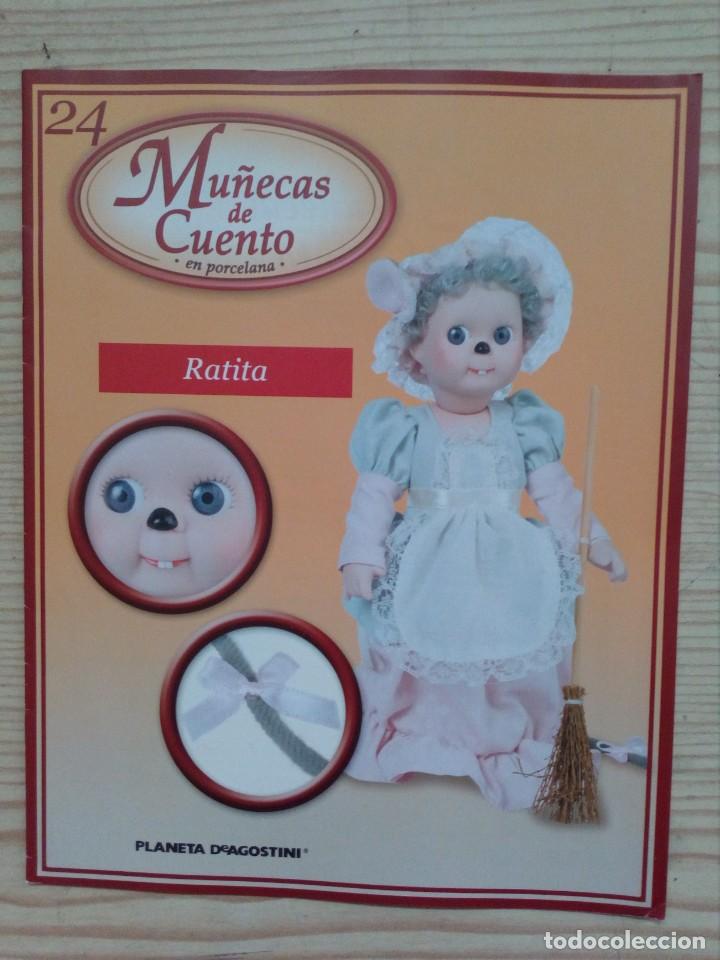 Juguetes antiguos: Fasciculo Mu&ntilde;ecas De Cuento En Porcelana - 24 Ratita Presumida