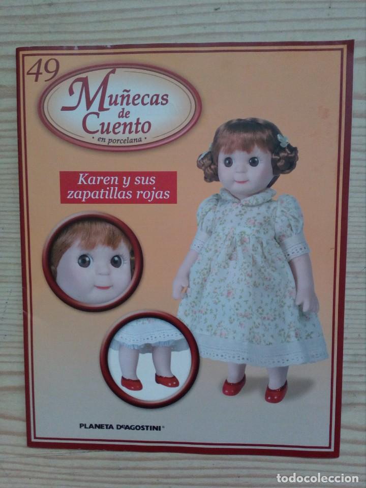 Juguetes antiguos: Fasciculo Mu&ntilde;ecas De Cuento En Porcelana - 49 Karen Y Sus Zapatillas Rojas