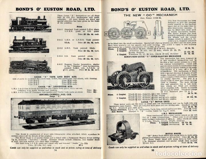 Juguetes antiguos: cat&agrave;logo BONDS Model and Experimental Engineering 1950 edition - en ingl&eacute;s - Foto 2