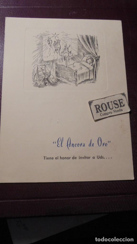 Jouets Anciens: ANTIGUA FELICITACION 1951 ''EL ANCORA DE ORO''LA CASA DE LOS TRENES MECANICOS BARCELONA