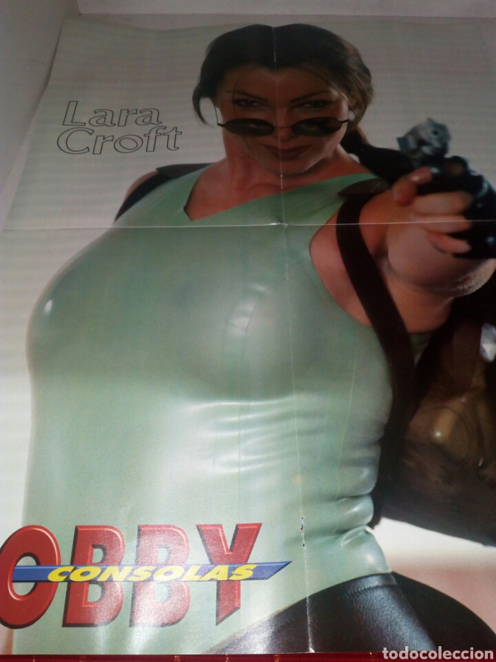 Juguetes antiguos: POSTER LARA CROFT - Foto 1