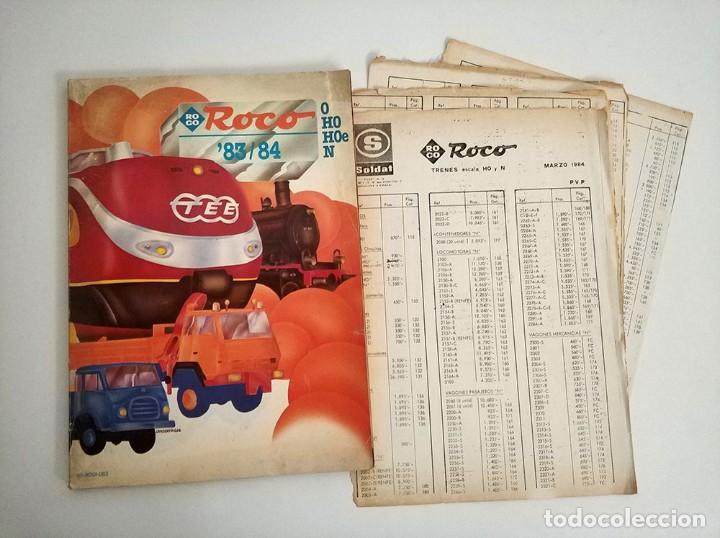 Old Toys: catalogo trenes roco 1983 / 84 con tarifas de precios en pesetas