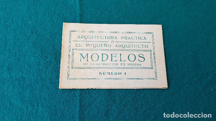 Jouets Anciens: ARQUITECTURA PRACTICA - MODELOS DE CONSTRUCCION DE MADERA NUMERO 1
