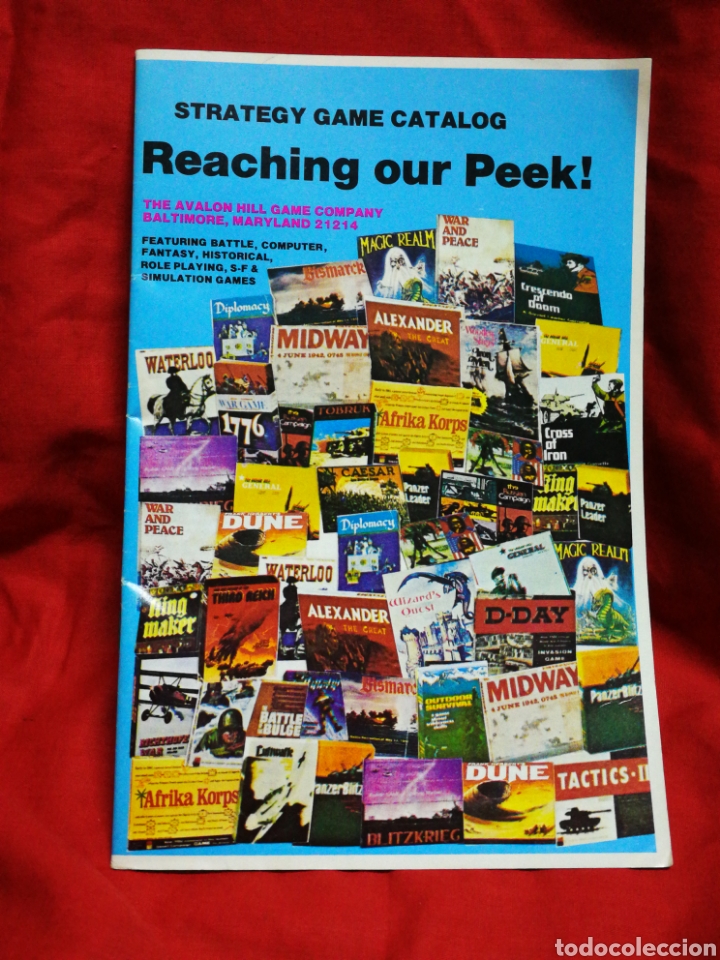 Jouets Anciens: RARO CAT&Aacute;LOGO THE AVALON HILL, V&Iacute;CTORY GAMES, INC- JUEGOS DE GUERRA Y ESTRATEGIA (USA), 1986.
