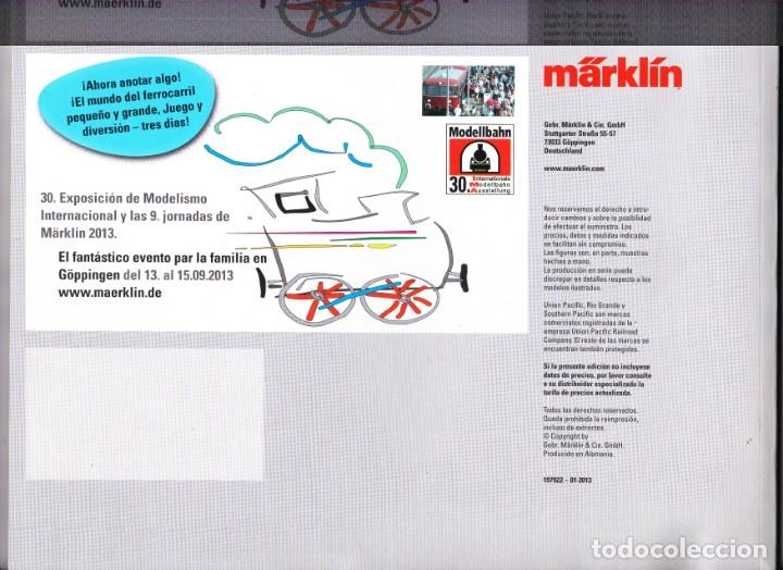Juguetes antiguos: MARKLIN-catalogo 2013 - Foto 2