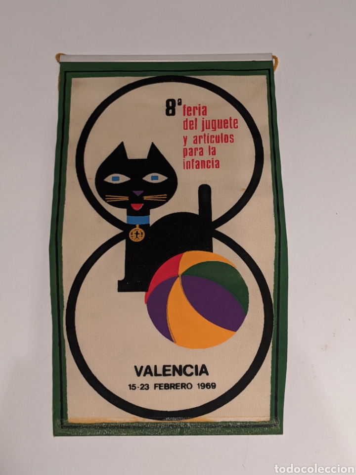 Juguetes antiguos: BANDER&Iacute;N PUBLICIDAD FERIA DEL JUGUETE 1969 - VALENCIA