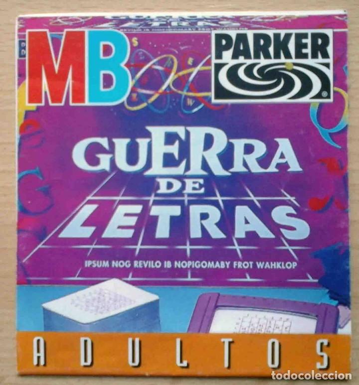 Old Toys: Folleto publicidad MB Parker Guerra de letras. Cat&aacute;logo de juegos.
