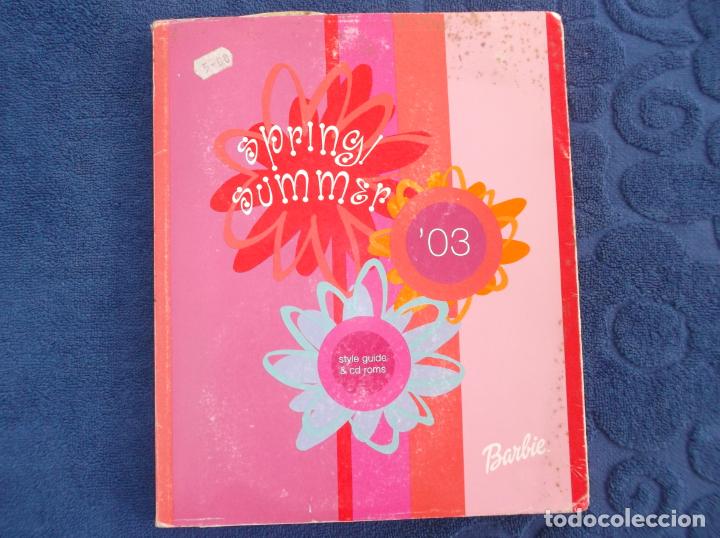 Old Toys: libro de barbie, spring/ summer 2003 style guide & 2 cd roms mass,todo ilustrado marchandais