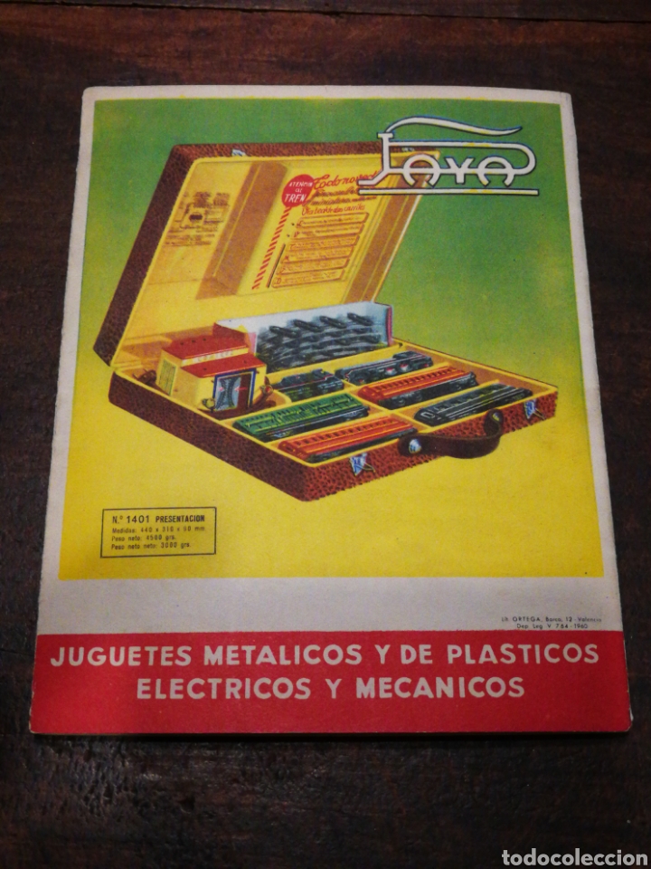 Old Toys: CAT&Aacute;LOGO DESPLEGABLE TRENES EL&Eacute;CTRICOS PAY&Aacute;- N&deg;1401, 1960.